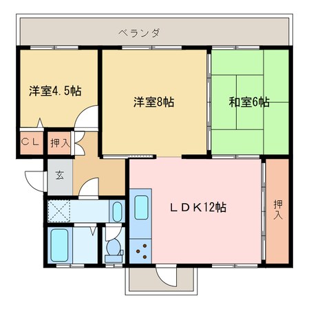 アーバンコート山根の物件間取画像